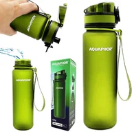 Butelki filtrujące - Butelka filtrująca do wody bidon filtr AQUAPHOR 0.5 l ZIELONA - miniaturka - grafika 1