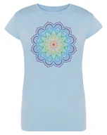Koszulki i topy damskie - T-Shirt damski nadruk kolorowa Mandala r.L - miniaturka - grafika 1