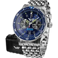 Zegarki męskie - Zegarek Męski Vostok Europe 6S21-511A772B srebrny - miniaturka - grafika 1