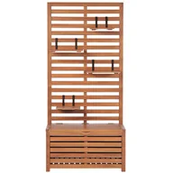 Meble ogrodowe - Ławka Ogrodowa 80 Cm Drewniana Ze Schowkiem Matino - miniaturka - grafika 1
