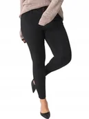 Spodnie damskie - ONLY PLUS SIZE CZARNE SPODNIE JEANSOWE RURKI Z GUZIKAMI 50/34 JQA - miniaturka - grafika 1