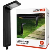 Lampy ogrodowe - SuperLED Lampa solarna ogrodowa LED stojąca Słupek solarny 57 cm PREMIUM - miniaturka - grafika 1