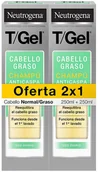 Szampony do włosów - Zestaw Neutrogena T-Gel Anti-Dandruff Shampoo Normal Greasy Hair 2 x 250 ml (3574660509878) - miniaturka - grafika 1