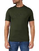 Koszulki męskie - Armani Exchange Męski t-shirt z logo Regular Fit Tonal, rodzynka, XXL - miniaturka - grafika 1