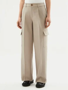 Calvin Klein Jeans Spodnie palazzo J20J224848 Szary Relaxed Fit - Spodnie sportowe damskie - miniaturka - grafika 1