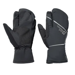 Zimowe rękawice na rower Jack Wolfskin MOROBBIA LOBSTER GLOVE phantom - XS - Rękawiczki - miniaturka - grafika 1