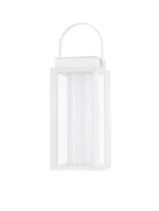 Lampy ogrodowe - Luces Exclusivas MONTERREY LE71533 Biały Lampion Ogrodowy Prostokątny z Funkcją Dotykową - miniaturka - grafika 1