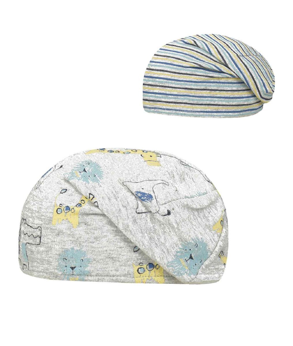 Czapka dziecięca, dwustronna, szara, Döll