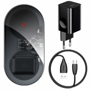 Baseus Simple Turbo ładowarka 2w1 QI TZWXJK-B01 baseus_20200218154924 - Ładowarki do telefonów - miniaturka - grafika 2