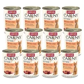 Mokra karma dla kotów - ANIMONDA Cat Carny Kitten smak: cielęcina, kurczak i indyk 12x400g - miniaturka - grafika 1
