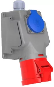 LEDart siłowe stałe kombi 16A 5p + 230V - Gniazdka elektryczne - miniaturka - grafika 1