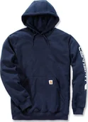 Bluzy męskie - Carhartt Bluza Carhartt Midweight Signature Logo New Navy - miniaturka - grafika 1