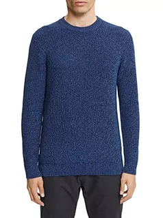Swetry męskie - ESPRIT sweter męski, 404/Navy 5, XXL - grafika 1