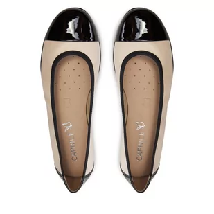 Baleriny Caprice 9-22152-42 Cream/Black 441 - Baleriny - miniaturka - grafika 1