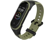 Akcesoria do pulsometrów i zegarków sportowych - Sportowy pasek opaska Mijobs do Xiaomi Mi Band 5 Zielony - miniaturka - grafika 1