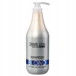 Stapiz Sleek Line Blond Shampoo Szampon z jedwabiem do włosów blond 1000 ml - Szampony do włosów - miniaturka - grafika 8