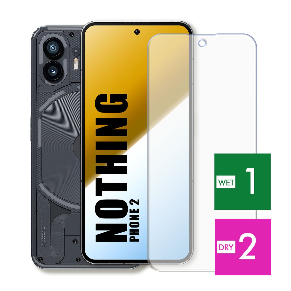 WZMOCNIONE SZKŁO DO NOTHING PHONE 2 SZYBKA HARTOWANE 9H JAKOŚĆ