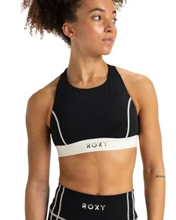 Roxy Biustonosz BOLD MOVES 2.0 SPORT BRA Młode Kobiety Czarny XL - Biustonosze - miniaturka - grafika 1