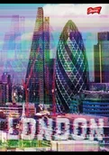 Zeszyty szkolne - Zeszyt A5 60K Kratka Glitched City Mix Pakiet 10 Sztuk - miniaturka - grafika 1