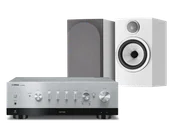 Zestawy stereo - Yamaha R-N1000A (srebrny) + 706 S3 (biały) - miniaturka - grafika 1