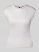 Koszulki i topy damskie - T-shirt o kroju slim fit z mieszanki wiskozy model ‘SARAH’ - miniaturka - grafika 1