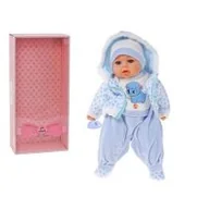 Lalki dla dziewczynek - Lalka bobas 45cm ze smoczkiem dźwiękiem 543171-560215 Adar - miniaturka - grafika 1