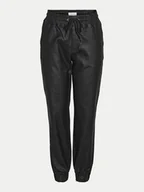 Spodnie sportowe damskie - Noisy May Joggery Klay 27031014 Czarny Slim Fit - miniaturka - grafika 1