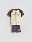 Dresy i komplety dla dziewczynek - Reserved - Sportowy komplet z nadrukiem - wielobarwny - miniaturka - grafika 1