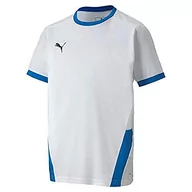 Koszulki dla chłopców - PUMA Puma TeamGOAL 23 Jersey chłopięcy T-shirt biały Puma White-electric Blue Lemonade 116 704160 - miniaturka - grafika 1