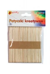 Patyczki kreatywne drewniane naturalne 11 cm 50 szt Shan SPT02 SPT02 - Prace ręczne dla dzieci - miniaturka - grafika 1