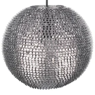 Lampy sufitowe - Beliani Lampa wisząca Lampa wisząca srebrna SEINE 25828 - miniaturka - grafika 1