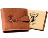 Portfele - Elegancki portfel męski z nubukowej skóry naturalnej Always Wild - miniaturka - grafika 1