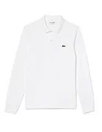 Koszulki męskie - Lacoste Męska koszulka polo Slim Fit, Blanc, L - miniaturka - grafika 1