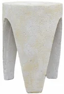 Ławy i stoliki kawowe - Elegancki Stolik boczny prosty Nowoczesny gold stone 33cm x 33cm x 44,5cm - miniaturka - grafika 1