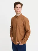 Koszule męskie - Blend Koszula Shirt 20717140 Brązowy Regular Fit - miniaturka - grafika 1