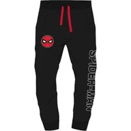 Spodnie i spodenki dla dziewczynek - Spodnie dresowe dla chłopca Spider Man Czarne - miniaturka - grafika 1
