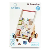 Zabawki zręcznościowe - Pchacz Dla Dziecka 2W1 Drewniany Chodzik Interaktywny Xxl - miniaturka - grafika 1