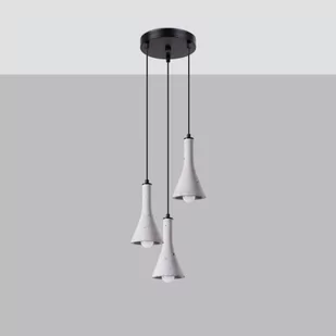 Rea lampa wisząca 3xE14 czarna/beton SL.1226 - Lampy sufitowe - miniaturka - grafika 1