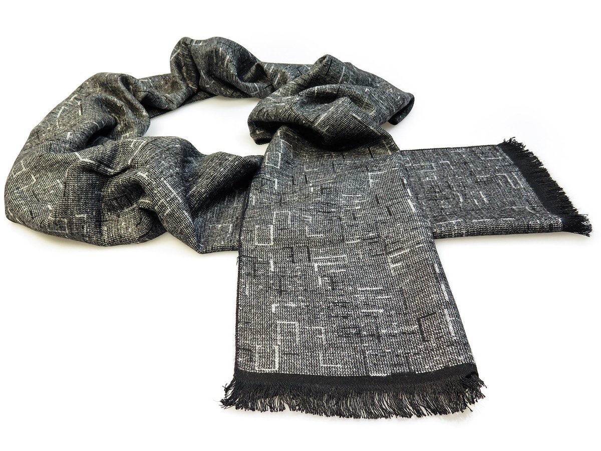 Szary szalik męski R23