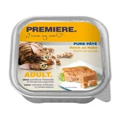 Mokra karma dla kotów - PREMIERE Pur Paté Adult Kurczak 64x100 g - miniaturka - grafika 1