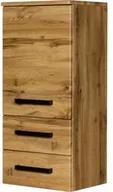 Szafki łazienkowe - Regał łazienkowy dąb naturalny 40x89cm FOKUS NEW LOFT z dwiema szufladami - miniaturka - grafika 1
