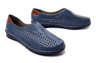 Półbuty damskie - RIEKER 48457-12 blue, półbuty damskie - Rieker - miniaturka - grafika 1