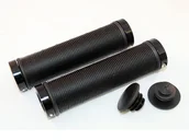 Kierownice rowerowe - CLARKS Chwyty kierownicy CLARK'S CLO211 LOCK-ON 130mm czarne, klamry czarne A-CLA-CLO211 - miniaturka - grafika 1