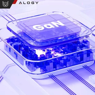 Ładowarka sieciowa szybka USB-A QC 3.0 Quick Charge + USB-C PD 33W 65W Alogy Biała - Ładowarki do telefonów - miniaturka - grafika 3