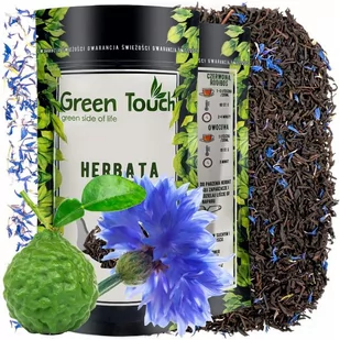 ﻿Herbata czarna EARL GREY BLUE niebieski 100 g bławatek ceylon Green Touch - Herbata - miniaturka - grafika 1