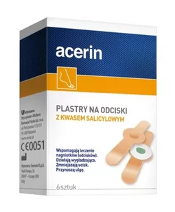 Acerin plastry na odciski 6 sztuk - Apteczki i materiały opatrunkowe - miniaturka - grafika 1
