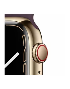 Apple Watch S7 + Cellular Stal nierdzewna 45mm Fioletowy - Smartwatch - miniaturka - grafika 1