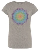 Koszulki i topy damskie - T-Shirt damski nadruk kolorowa Mandala r.XXL - miniaturka - grafika 1