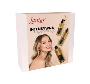 Farmona Jantar Intensywna Regeneracja zestaw do włosów szampon 300 ml + odżywka 100 ml + mgiełka 200 ml - Zestawy kosmetyków damskich Farmona Jantar Intensywna Regeneracja zestaw do włosów szampon 300 ml + odżywka 100 ml + mgiełka 200 ml - Zestawy kosmetyków damskich - miniaturka - grafika 1