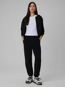 Spodnie sportowe damskie - 4F Spodnie dresowe z modalem joggery damskie - czarne XS - miniaturka - grafika 1